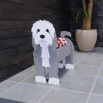 Dog Cat Pet Organizer Patio Indoor Outdoor Wood Planter