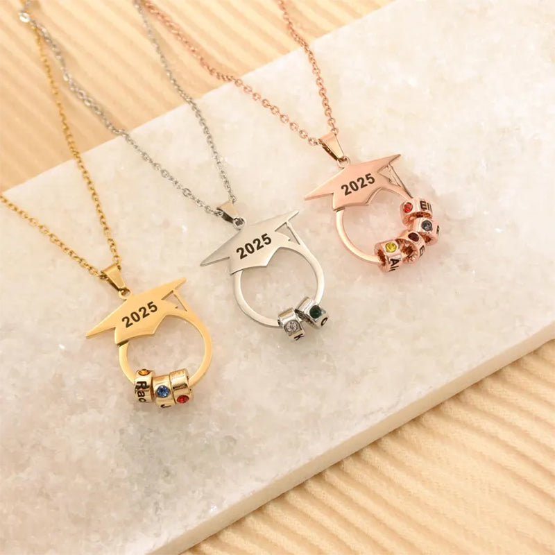 Personalized Graduation Necklace with Graduate's Name