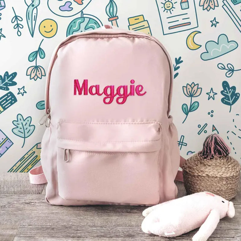 Embroidered Toddler Backpack, Back to School, Custom Kids Backpack