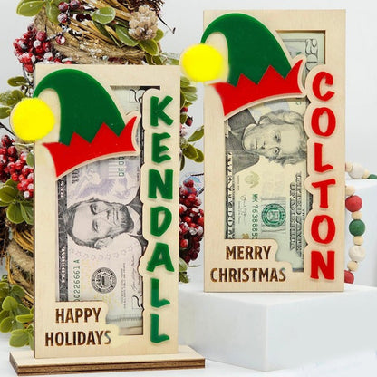 Personalized Christmas Money Holder, Stocking Stuffer for teens