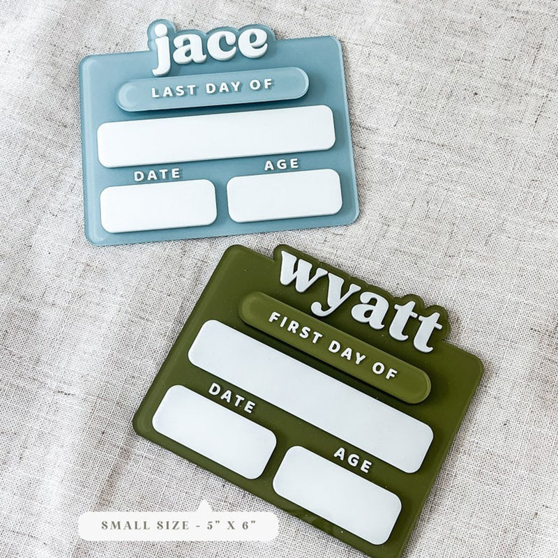 Acrylic First Day of School Sign|Personalized School Sign