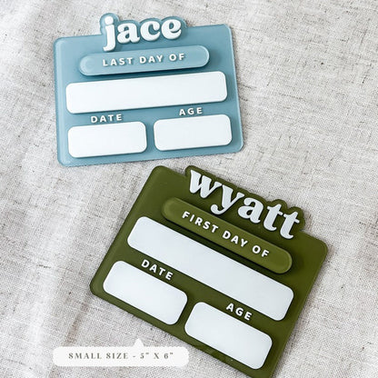 Acrylic First Day of School Sign|Personalized School Sign