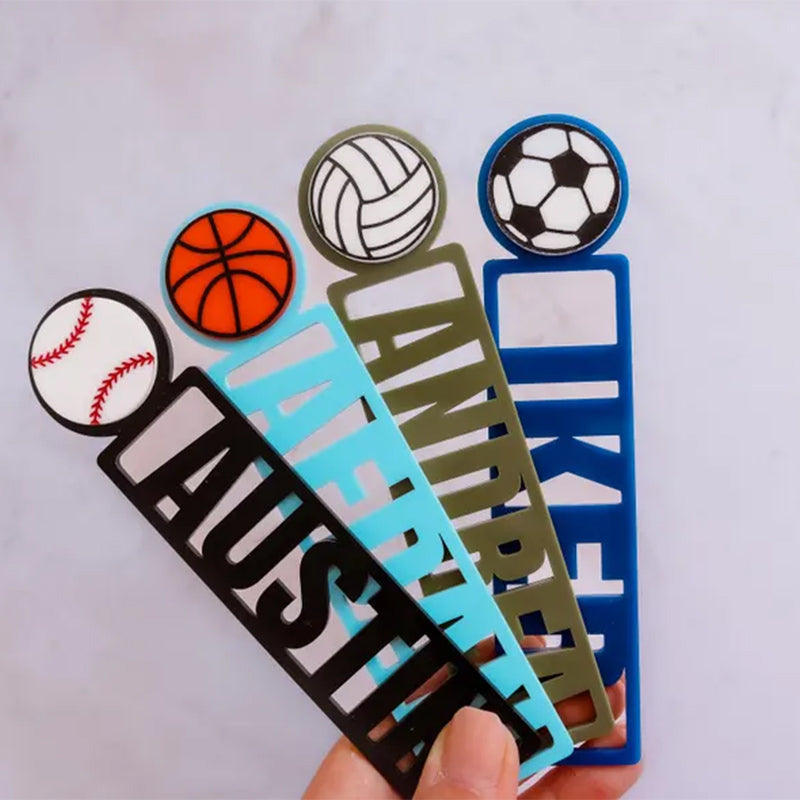 Bookmark for kids | Kids Personalized Bookmarks | Kids Sports | Kids Reading Gift