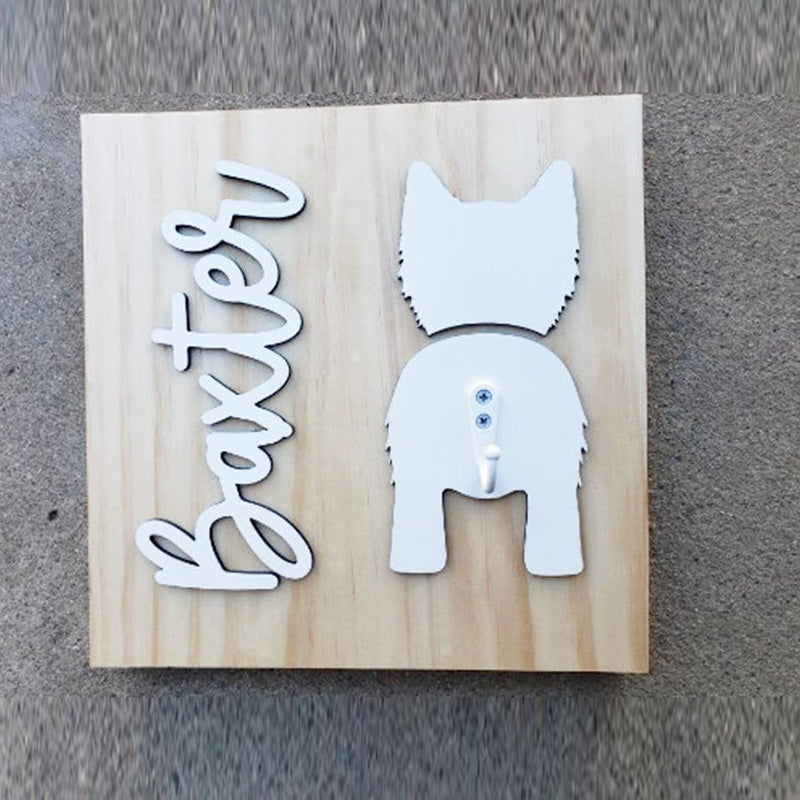 Custom Dog Leash Holder | Personalized Breed Dog Leash Holder