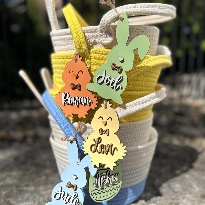 Personalized Easter Basket Tags