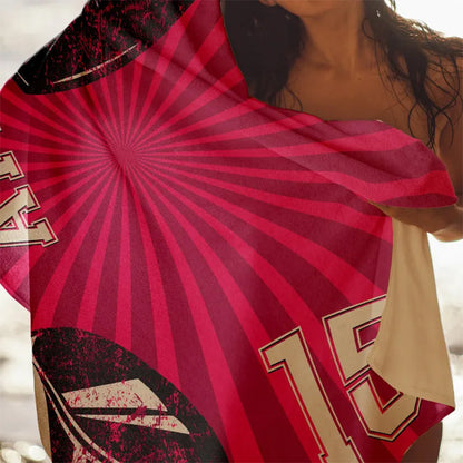 Personalized Sport Custom Name, Number Quick-Dry Beach Towel