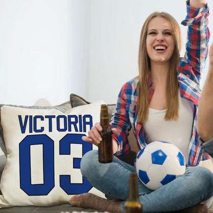 Personalized Sports Pillow Case - Home Decorations，Customized Baseball Basketball Football Soccer Pillows Case