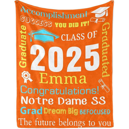 Personalized Graduation Blankets Graduation Gift