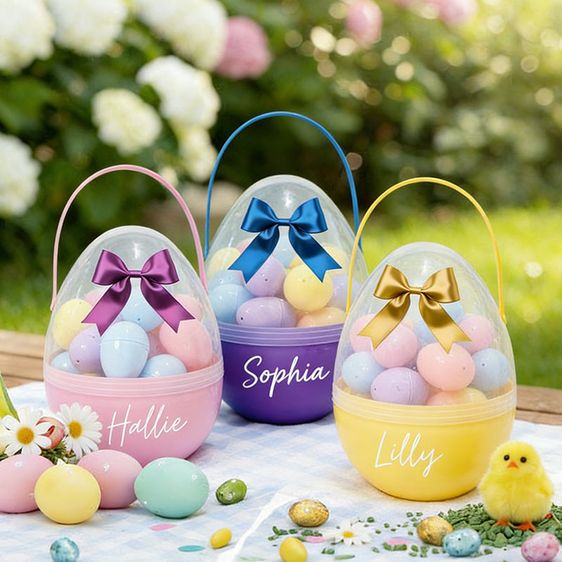 Personalised Giant Fillable Easter Egg - 30 Smaller Eggs Included