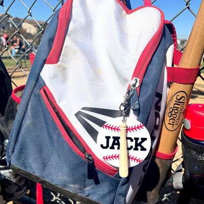 Baseball Bag Tags | Personalized Bag Tags | Custom Keychains