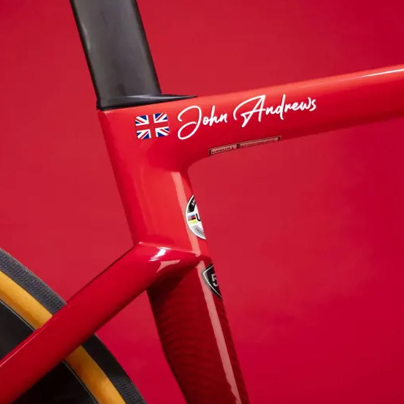 2x Personalized Name Decal , Cyclist Name