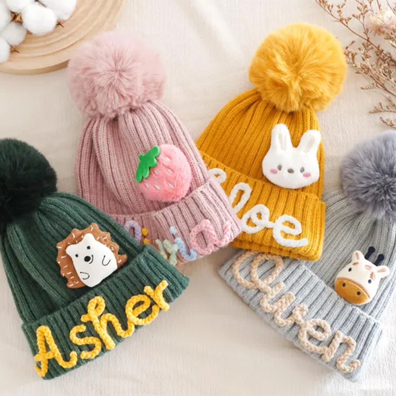 Toddler Winter Hat, Personalized Kid's Hat
