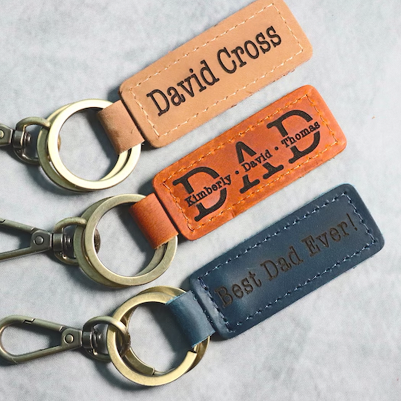 DAD KEYCHAIN, Personalized Dad Keychain
