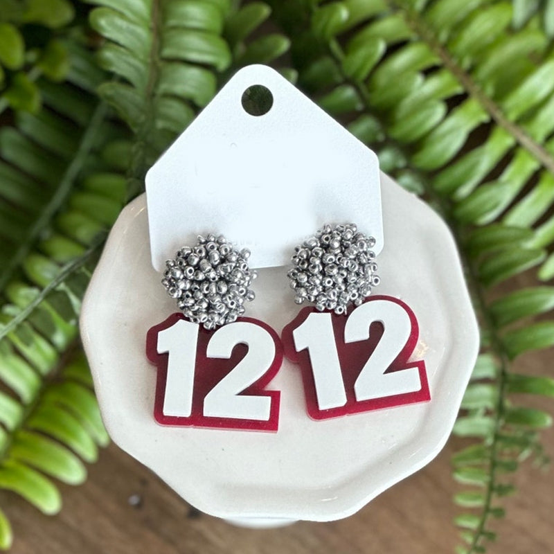 Personalized Number Earrings