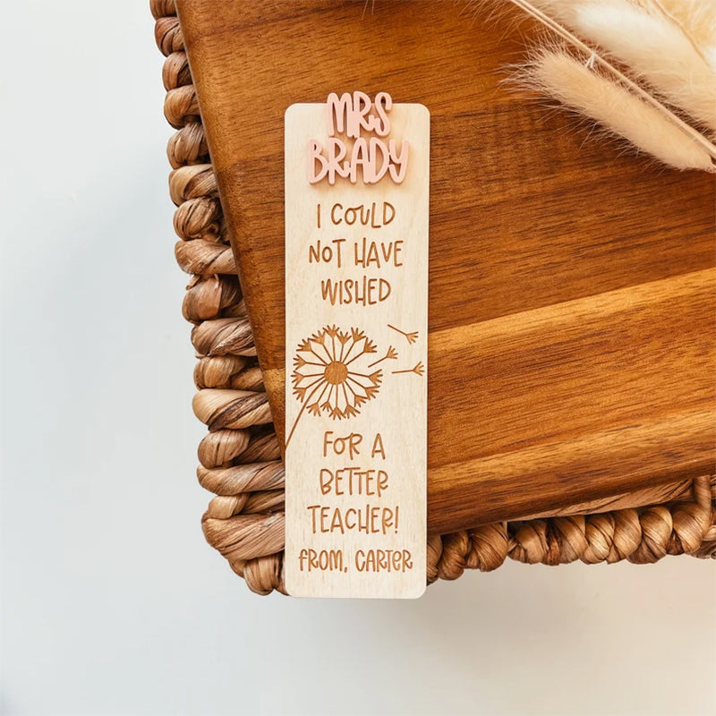 Teacher Appreciation Week, Custom Teacher Name Bookmark