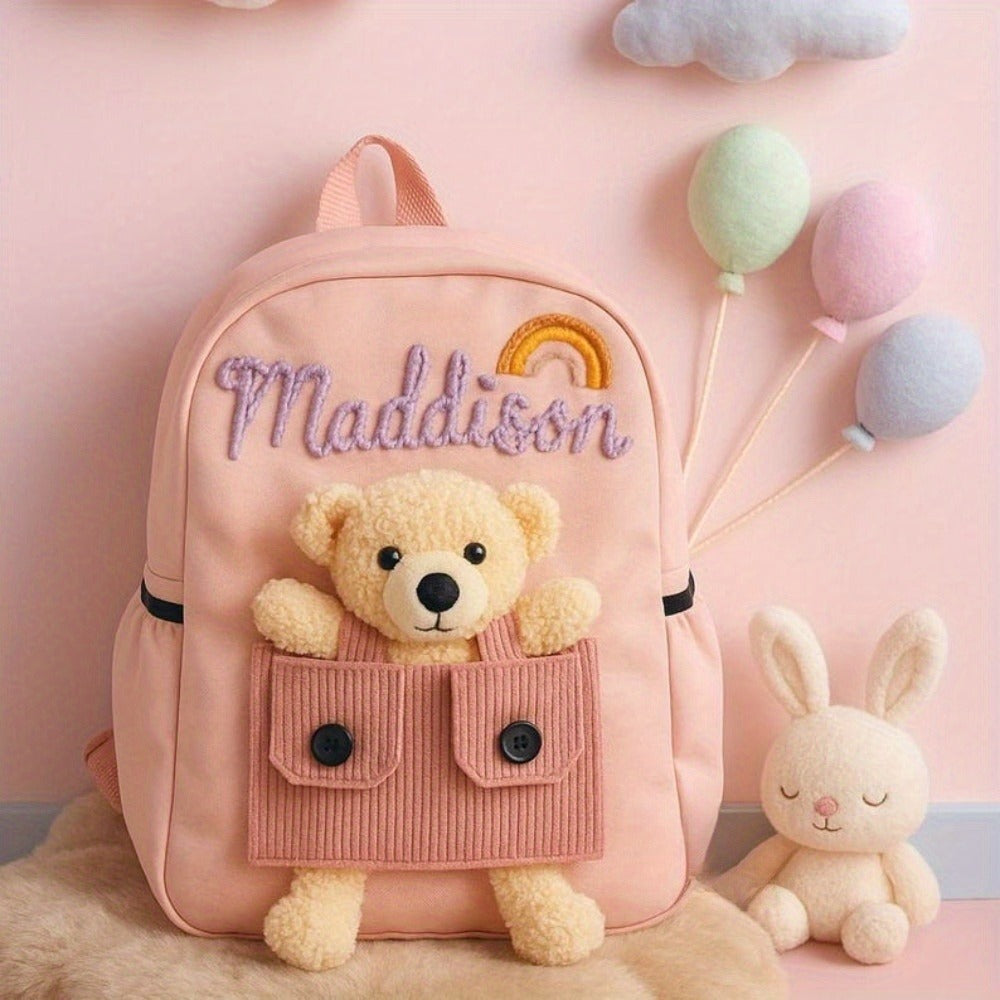 Personalized Bear Backpack - Custom Name