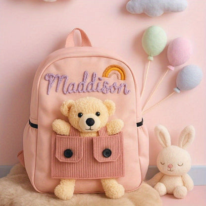 Personalized Bear Backpack - Custom Name