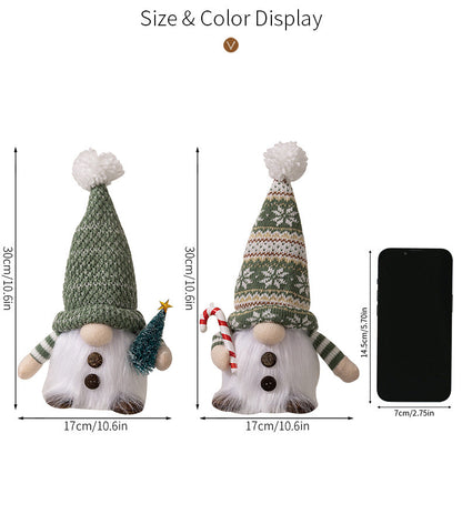 Glowing Knitted Gnome Doll with Led Night Light