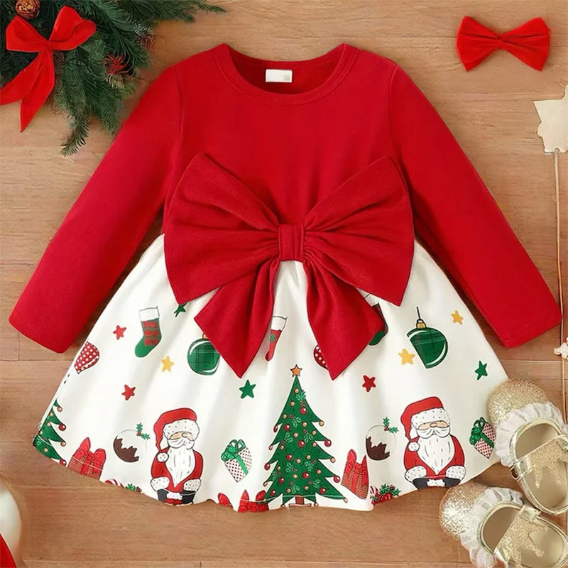 First Christmas Baby Girl Dress|Personalized Baby Girl Outfit