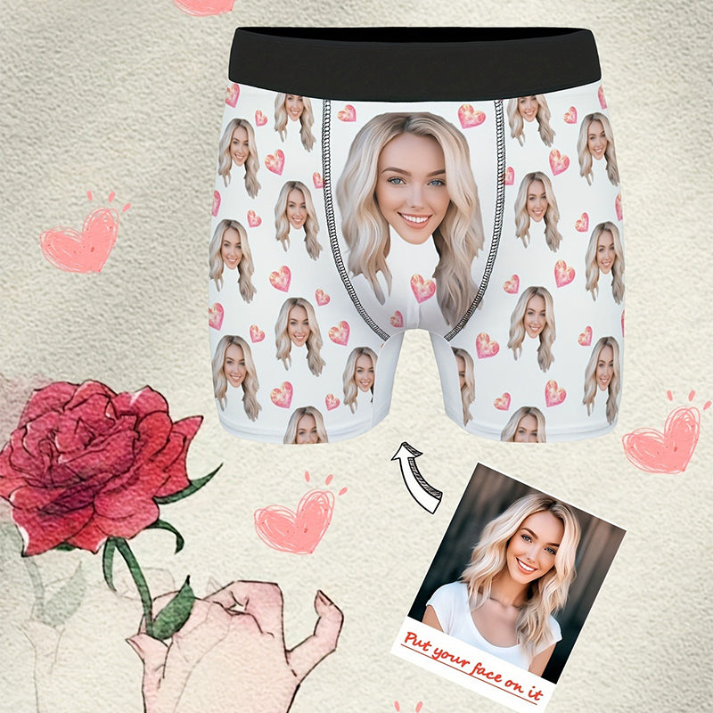 Men's Custom Boxer Briefs - Personalized Photo