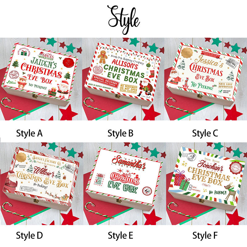 Personalized Christmas Eve Box, Boys Girls Custom Name