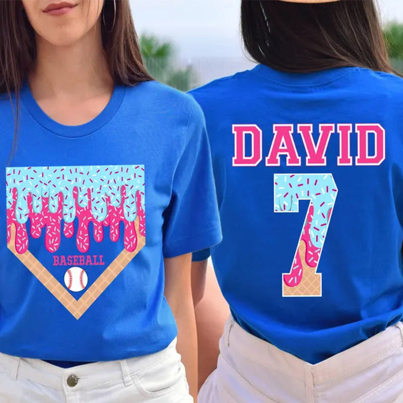 Custom Baseball Drip Mama Shirt,Team Mom T Shirt with Kid Name number