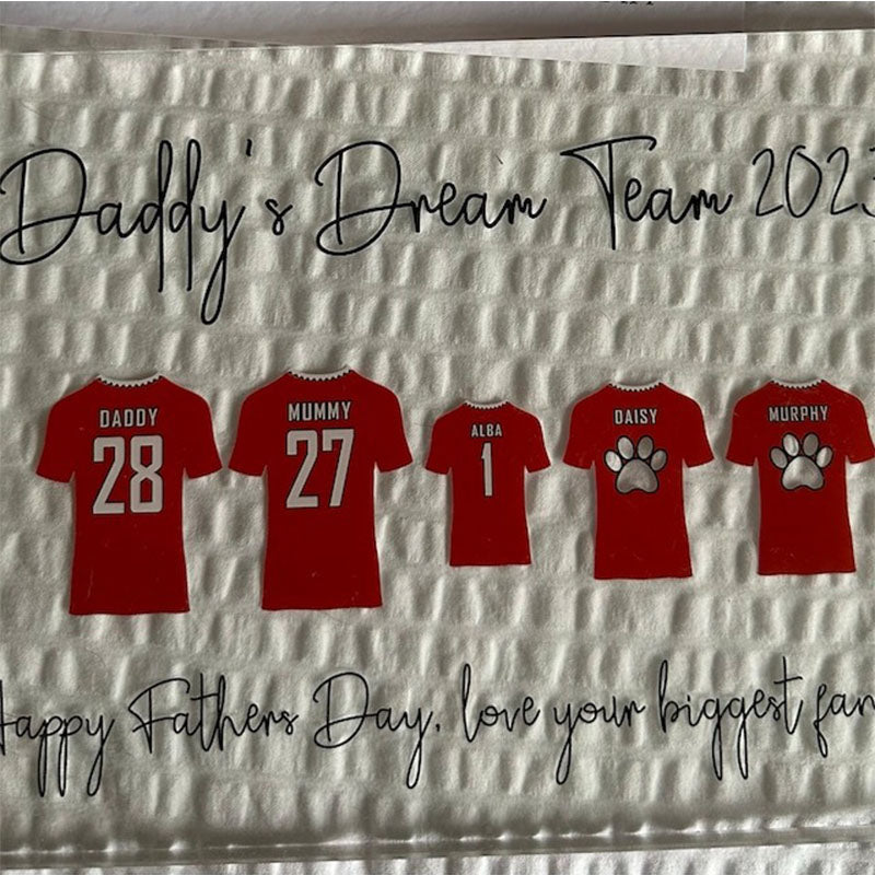 Personalised Football Shirt Acrylic Block Football Gift