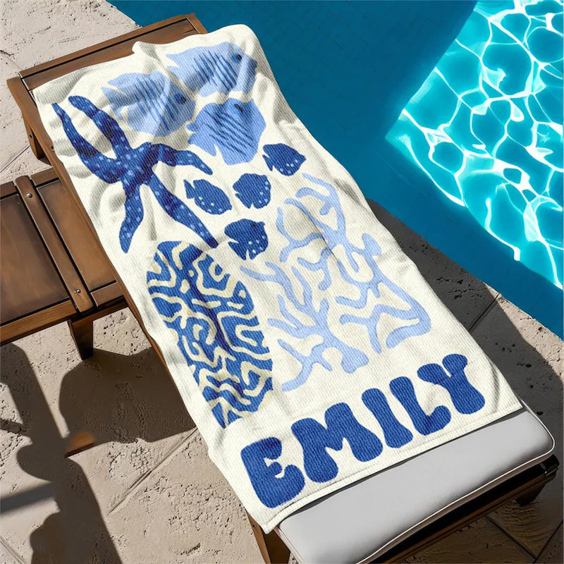 Personalized Bachelorette Towels, Girls Trip 2026, Custom Bride Squad Beach Towel