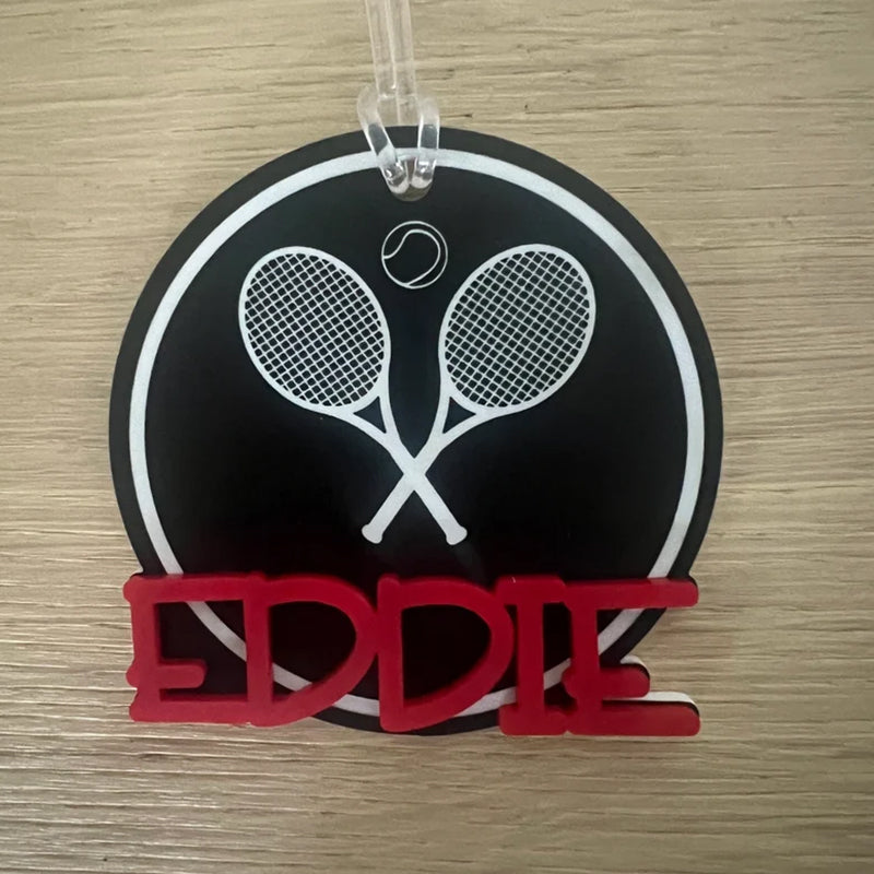Personalized Name Tag Personalized Baseball Swimming Lacrosse Volleyball Hockey Soccer Dance Cheer Pom Tennis Football Hockey Track Pickleball Basketball Bag Tag