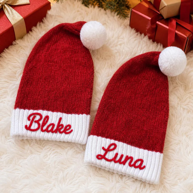 Personalised Christmas Santa Hat . Baby Toddler & Aldult Santa Hat