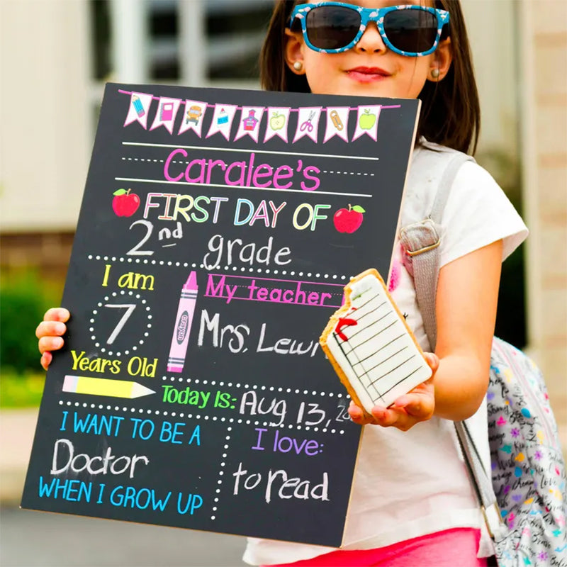 First and Last Day of School Sign, Liquid Chalk Dry Erase School Board