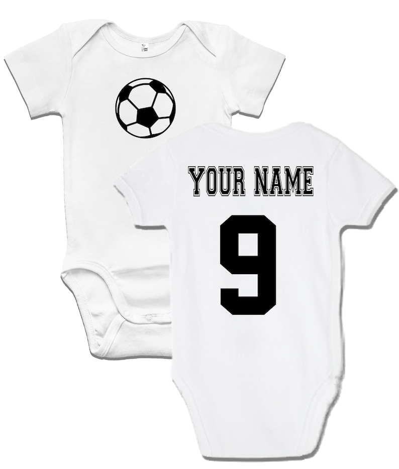 Custom Personalized Soccer Jersey Bodysuit with the Name and Number of Your Choice
