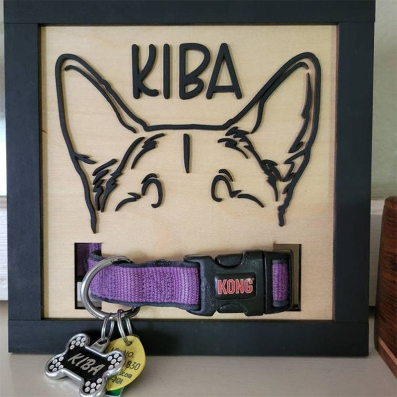 Dog Memorial Sign, Pet Memorial, Dog Remembrance, Pet Remembrance, Dog Collar Frame