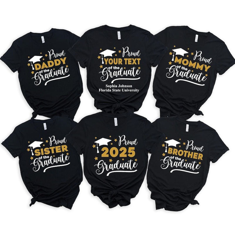 Custom Proud Graduate Tshirt, Proud Of The Graduate Shirt Graduation Gift