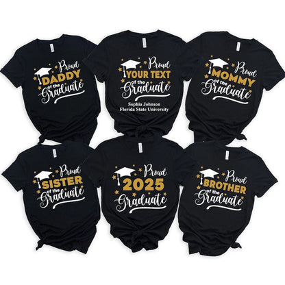 Custom Proud Graduate Tshirt, Proud Of The Graduate Shirt Graduation Gift