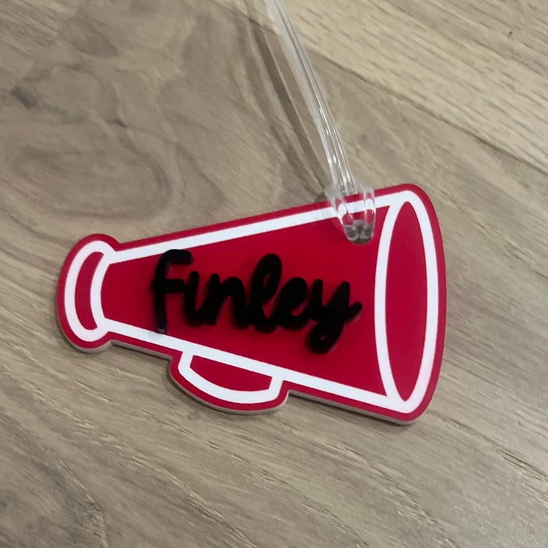 Personalized Name Tag Personalized Baseball Swimming Lacrosse Volleyball Hockey Soccer Dance Cheer Pom Tennis Football Hockey Track Pickleball Basketball Bag Tag