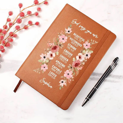 God Says You Are Personalized Prayer Journal For Women