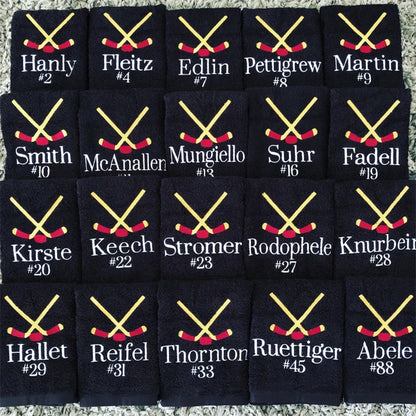 Sweat Towel, Personalized Embroidered Towel