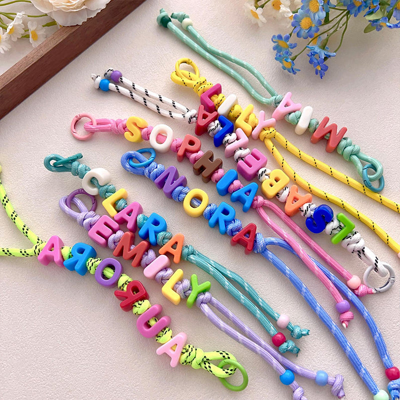 Personalized Beaded Name Keychain