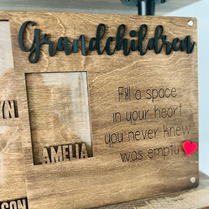 Customized Wood Photo Collage School Years Photo Frame Wallet Photos Graduation Gift