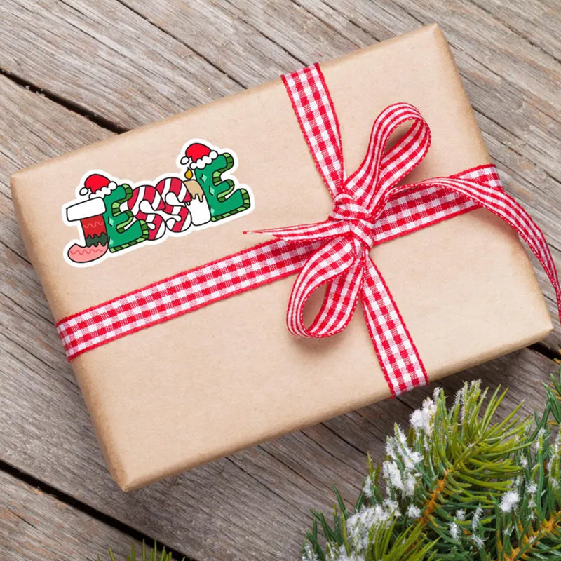 Personalized Christmas Stickers | Custom Christmas Gift Stickers