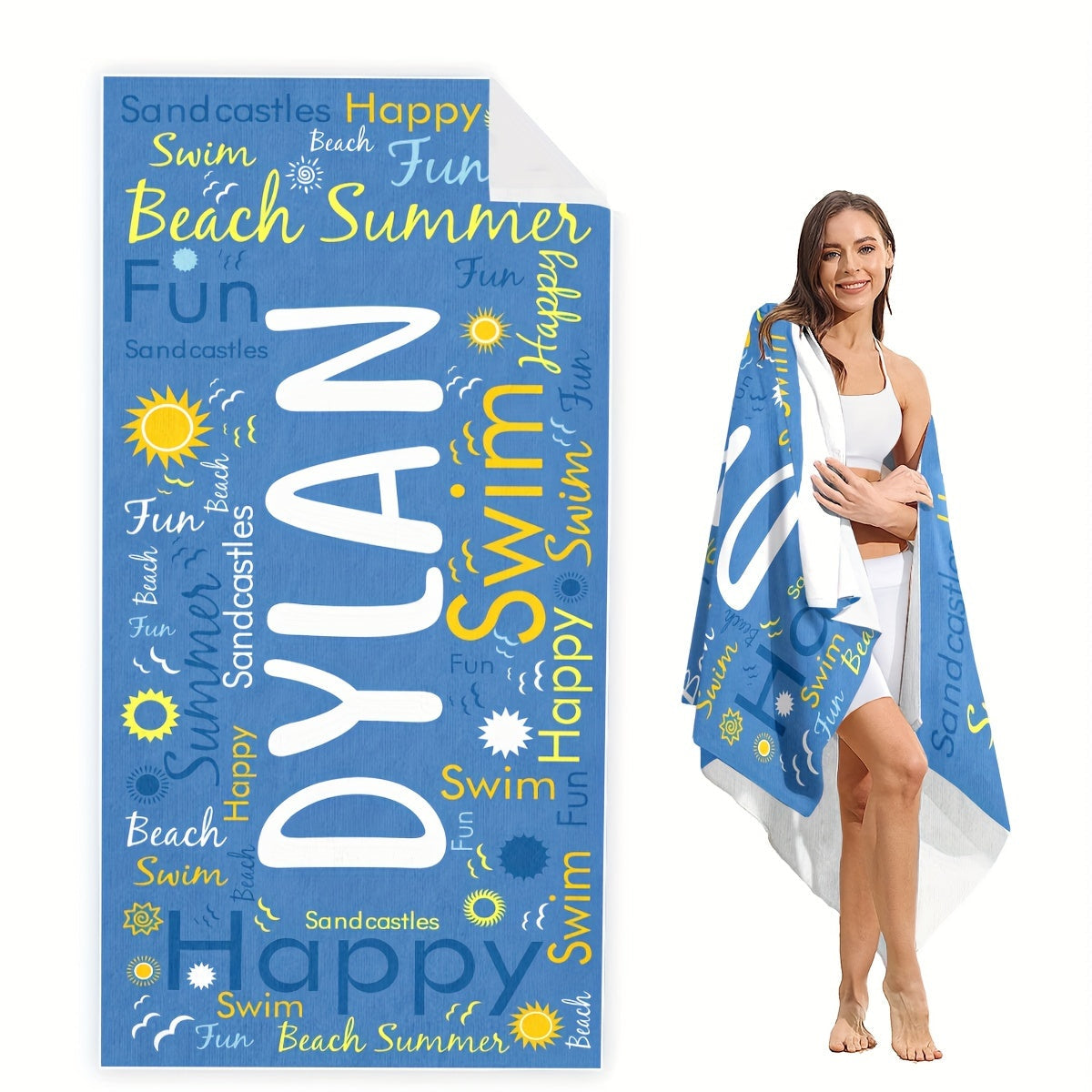 Customizable Microfiber Beach Towel