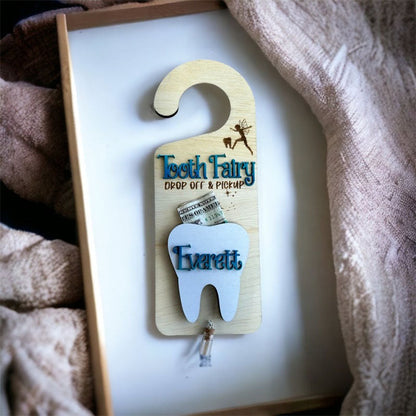 Tooth Fairy Door Hanger Personalized Boy Girl