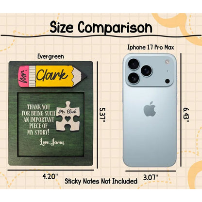 Personalized Teacher Note Pad Holder, Custom Teacher Appreciation Gift