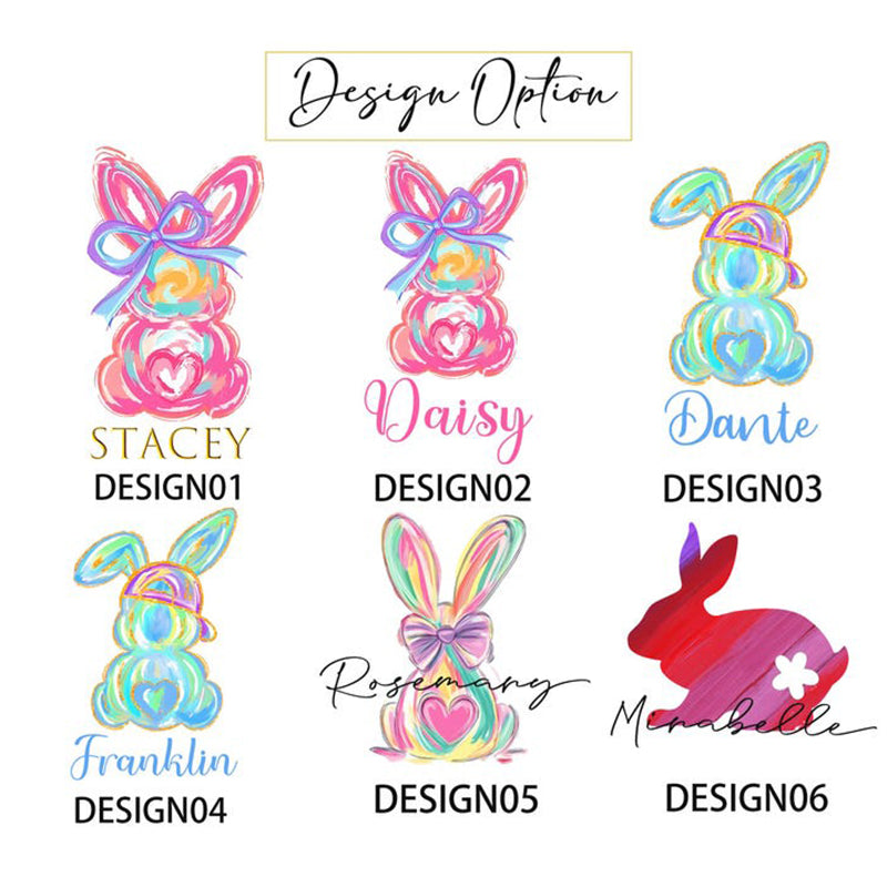 Personalized Easter Tote Bag: Bunny Design, Kids Easter Basket
