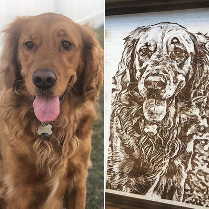 Pet Memorial Portrait, Dog Mom Gift