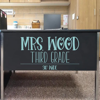 Teacher name, teacher desk decal, classroom decor