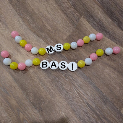 Personalized name garland classroom decor teacher name custom