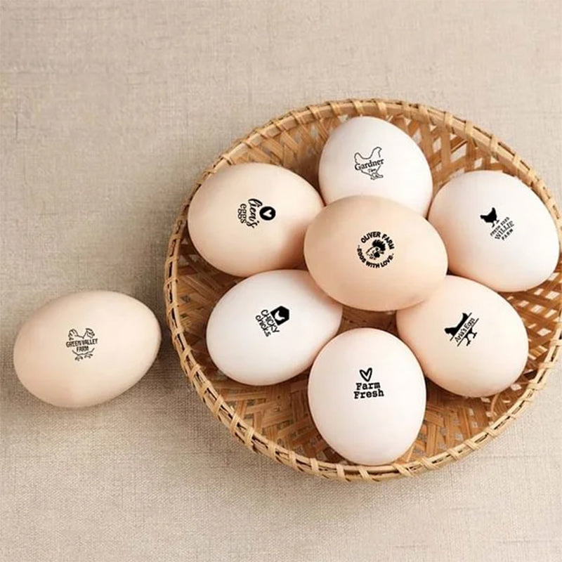 Personalized Custom Egg Stamp! Farm Stamp | Egg Marking | Egg Stamper | Egg Carton Stamp