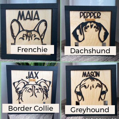 Dog Memorial Sign, Pet Memorial, Dog Remembrance, Pet Remembrance, Dog Collar Frame